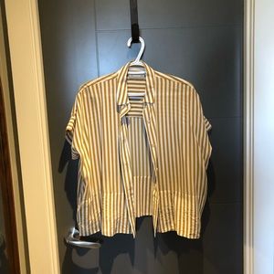 Everlane Clean Silk Short-Sleeve Square Shirt